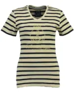 Ženska kratka majica GEOGRAPHICAL NORWAY JARDIN SS offbela-navy