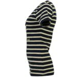Ženska kratka majica GEOGRAPHICAL NORWAY JARDIN SS navy-offbela - slika 3