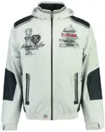 Moška jakna GEOGRAPHICAL NORWAY CHOUBAKA bela-navy