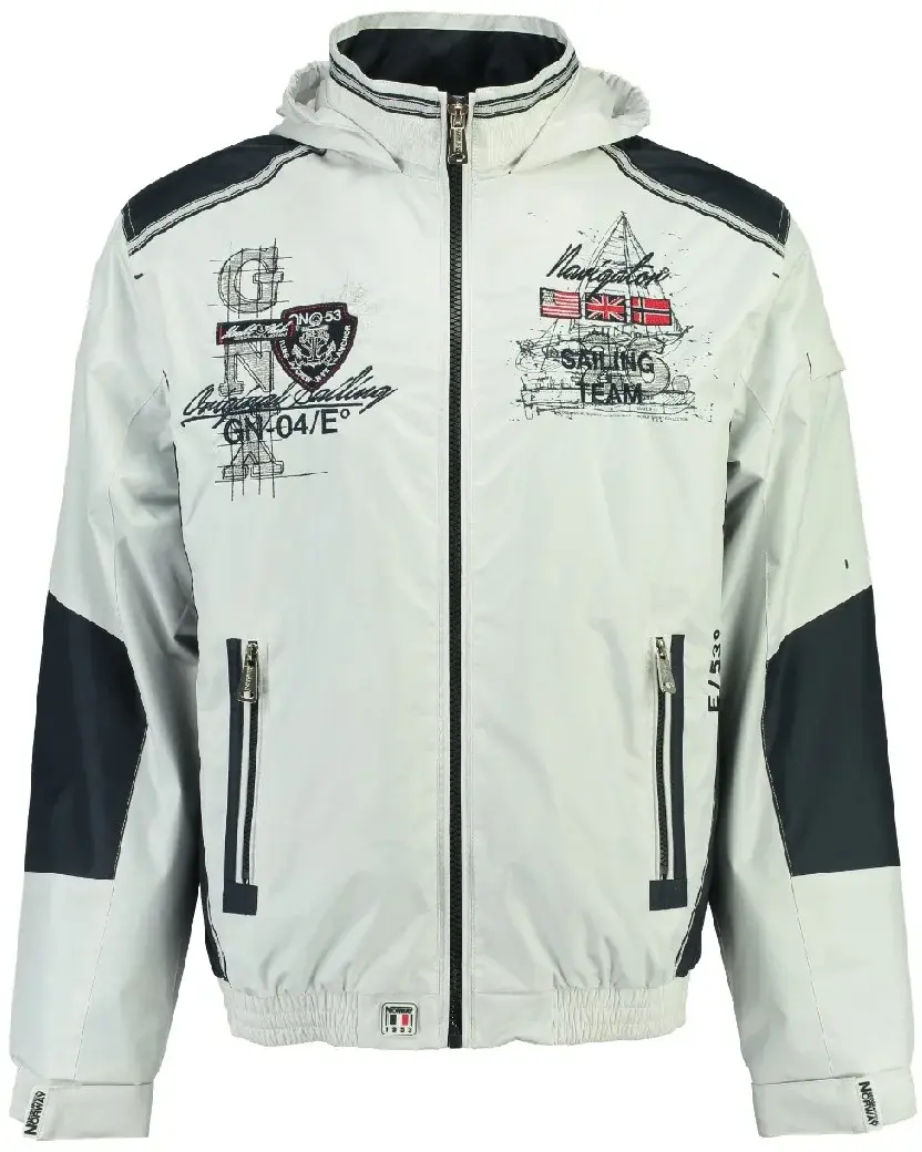 Moška jakna GEOGRAPHICAL NORWAY CHOUBAKA bela-navy - slika 1
