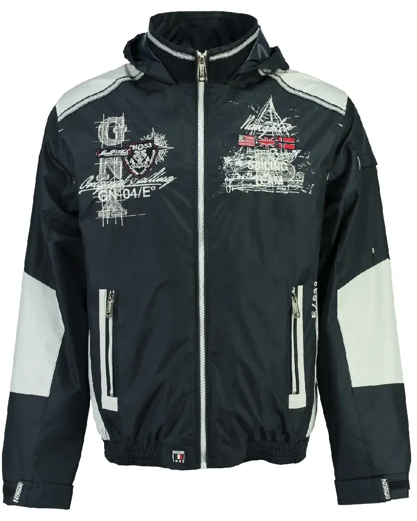 Moška jakna GEOGRAPHICAL NORWAY CHOUBAKA navy-bela - slika 1