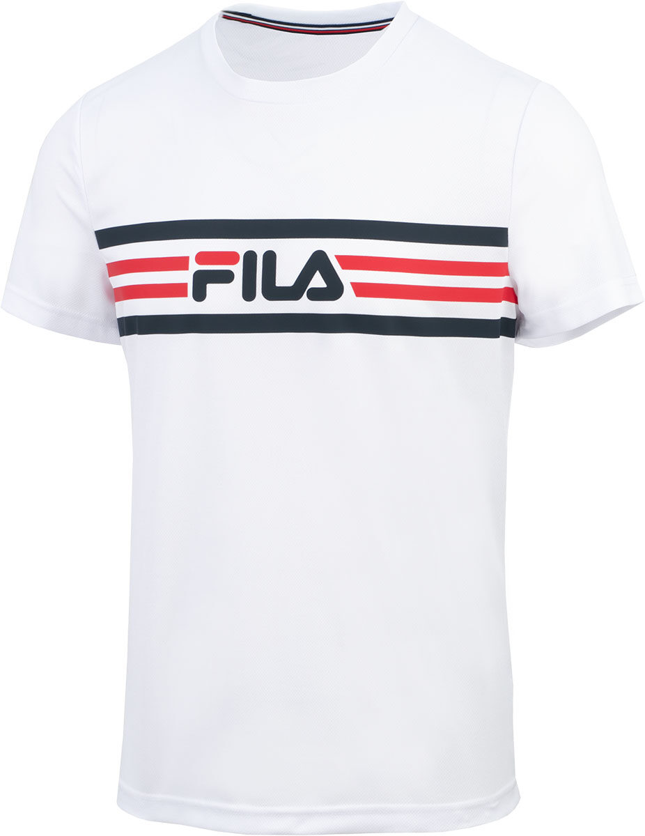 Moška majica s kratkimi rokavi FILA NICLAS bela - slika 1
