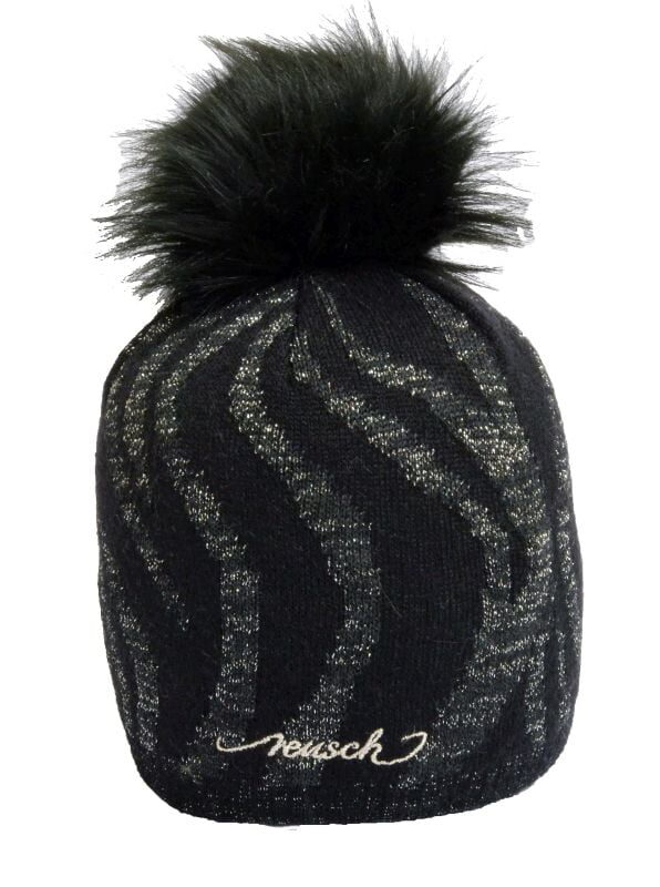 KAPA REUSCH CHAMPEX Ž. MOHAIR 110 ČRNA S SREBRNO LUREX NITJO - slika 1