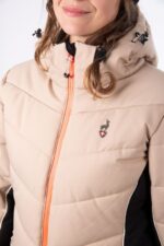 Smučarska jakna ženska AULP CELLY beige - slika 4