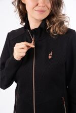 Jakna ženska AULP BATIK, druga plast, črna - slika 7