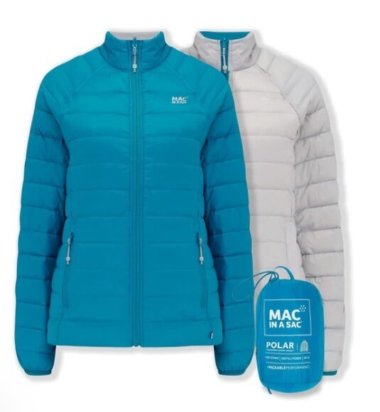 Ženska Jakna obojestranska MAC-IN-A-SAC Polar petrol/siva - slika 1