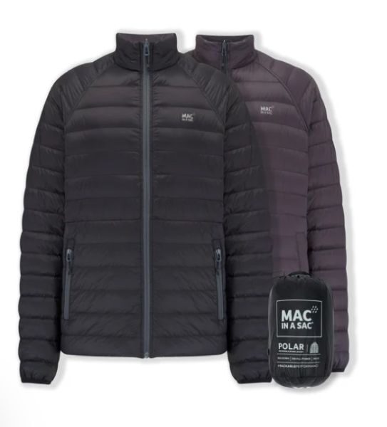 Moška Jakna obojestranska MAC-IN-A-SAC Črno/Siva - slika 1