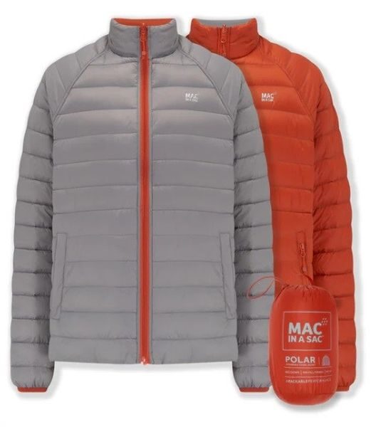 Moška Jakna obojestranska MAC-IN-A-SAC Oranžno/Siva - slika 1