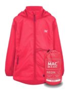 Otroška vodoodporna Jakna MAC-IN-A-SAC Origin 2, Neon roza