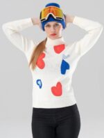 Pulover ženski DUVILLARD POEMA bel - slika 3