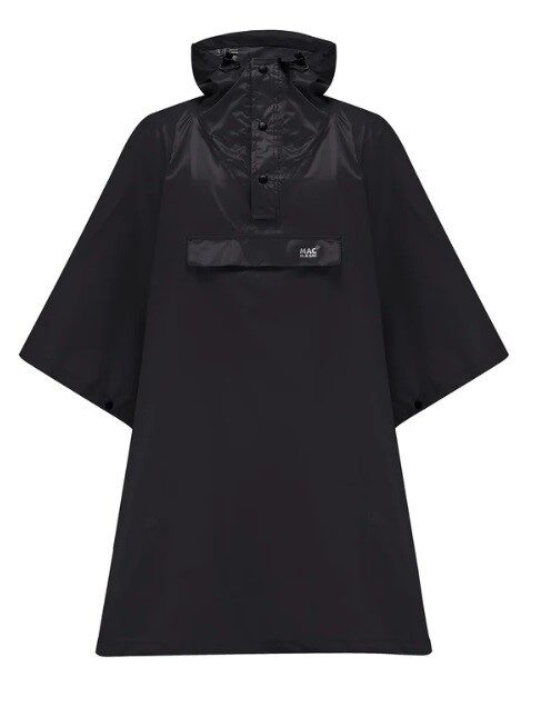 Unisex nepremočljiva pelerina MAC-IN-A-SAC Poncho, črna - slika 1