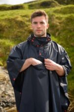 Unisex nepremočljiva pelerina MAC-IN-A-SAC Poncho, Navy/modra - slika 3