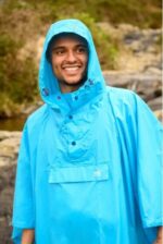 Unisex nepremočljiva pelerina MAC-IN-A-SAC Poncho, Neon modra - slika 4