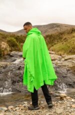 Unisex nepremočljiva pelerina MAC-IN-A-SAC Poncho, Neon Green/zelena - slika 7